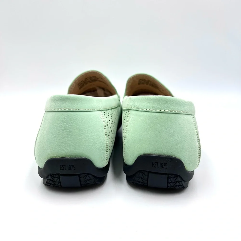 Stacy Adams Mens Size 7 Green Cicero Perf Moc Toe Slip On Driving Loafers‎ Shoes
